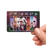 Horror Friends Custom Credit Card Cover Halloween holiday Pop Culture Vinyl Skin Stickers