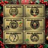 Festive Custom Credit Card Cover Pop Culture Christmas Vinyl Skin Stickers funny sticker