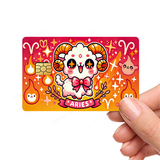 Zodiac Cat Astrology Signs Custom Cute Kittens Credit Card Cover Vinyl Skin Stickers - Pop culture cats