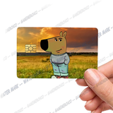 Chill Guy Custom Credit Card Cover Pop Culture Vinyl Skin Stickers funny sticker meme sticker