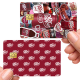 Custom Credit Card Cover Pop Culture Vinyl Skin Stickers Dr. Pepper Meme sticker Be My Valentine