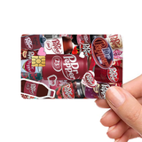 Custom Credit Card Cover Pop Culture Vinyl Skin Stickers Dr. Pepper Meme sticker Be My Valentine