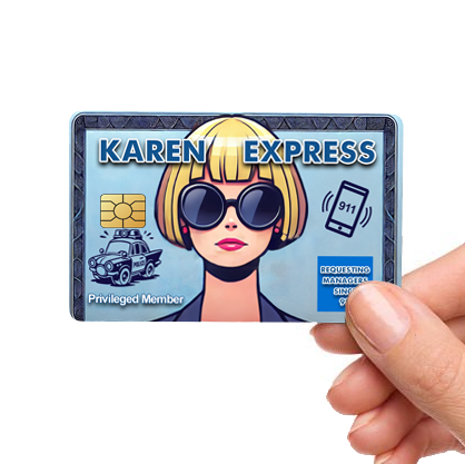 Karen Express Card Cover Pop Culture Vinyl Skin Stickers